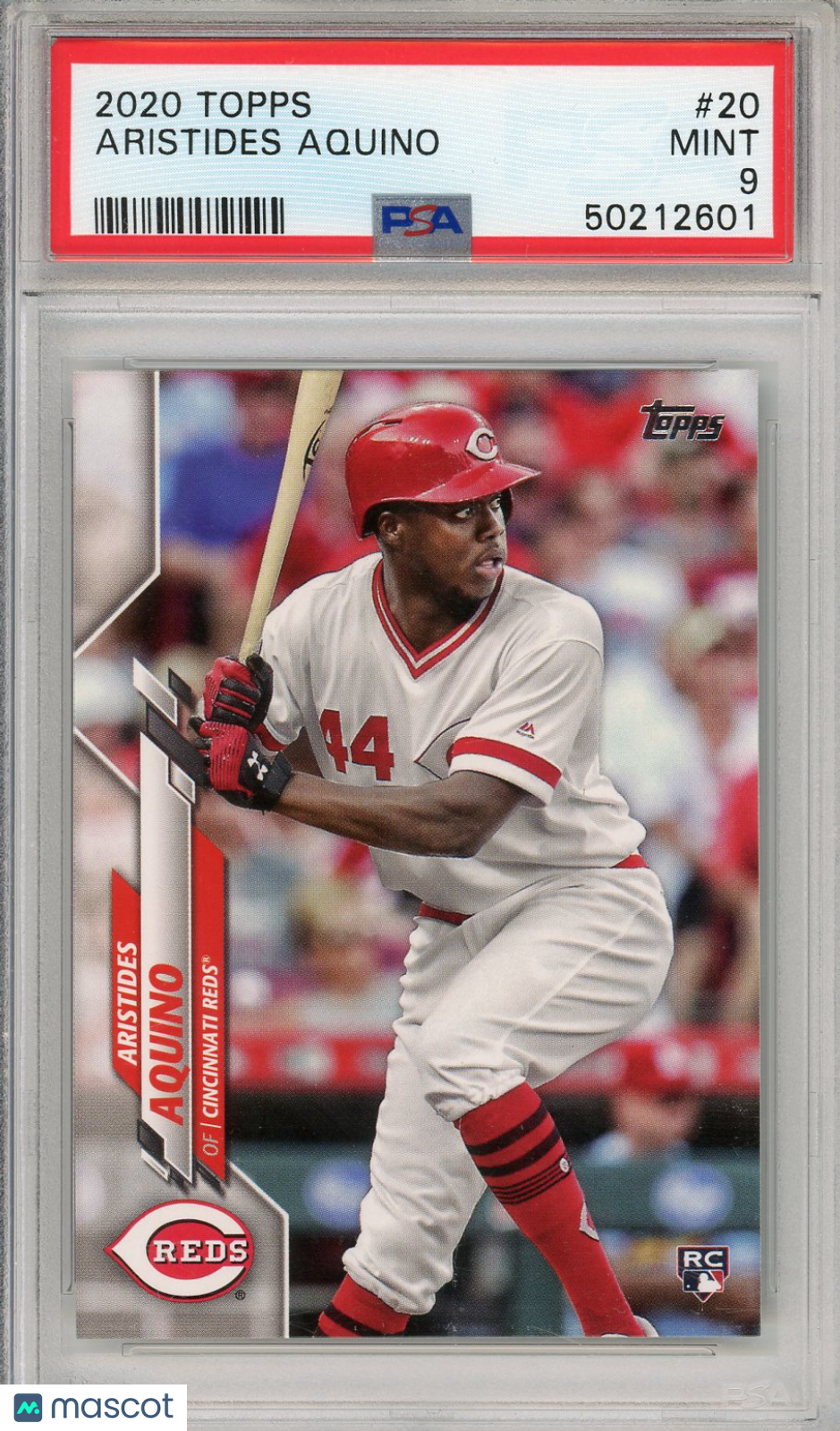 2020 Topps Aristides Aquino Rookie #20 PSA 9 Cincinnati Reds - Graded Sports Cards