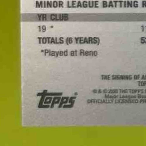 2020 Topps Chrome Domingo Leyba Rookie Auto Refractor /499 RC Diamondbacks - Sports Cards