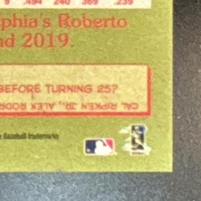 2020 Topps Chrome Rhys Hoskins 1985 Baseball Gold /50 #85TC-20 Phillies - Sports Cards