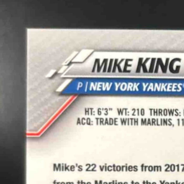 2020 Topps Chrome Update Mike King Auto #USA-MK RC New York Yankees - Sports Cards