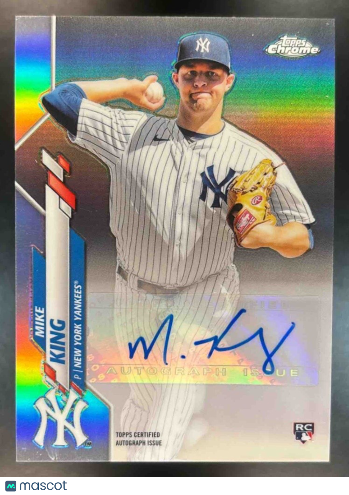 2020 Topps Chrome Update Mike King Auto #USA-MK RC New York Yankees - Sports Cards