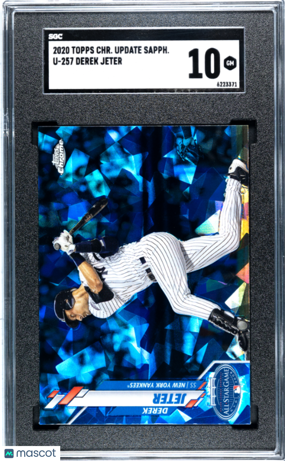 2020 Topps Chrome Update Sapphire Derek Jeter #U-257 SGC 10 - Graded Sports Cards