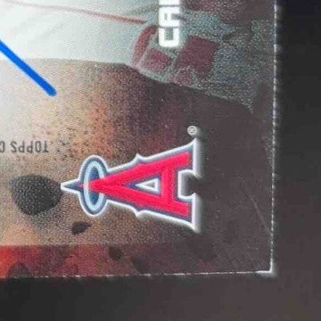 2020 Topps Stadium Club Mike Trout Bash & Burn Auto Orange 1/5 LA Angels - Sports Cards