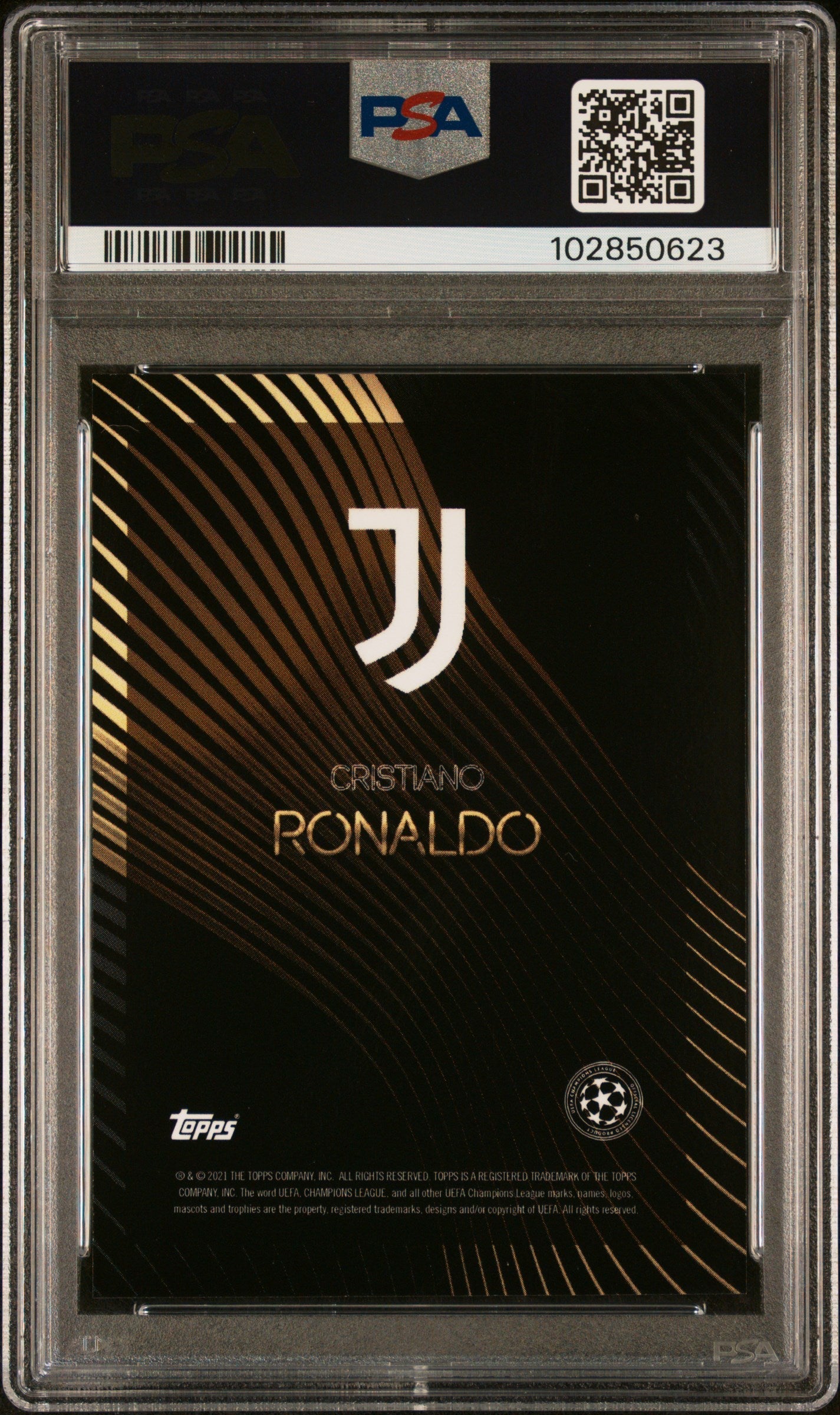2020 Topps UEFA Champions League Knockout Cristiano Ronaldo UCL PSA 10 GEM MINT - Graded Sports Cards