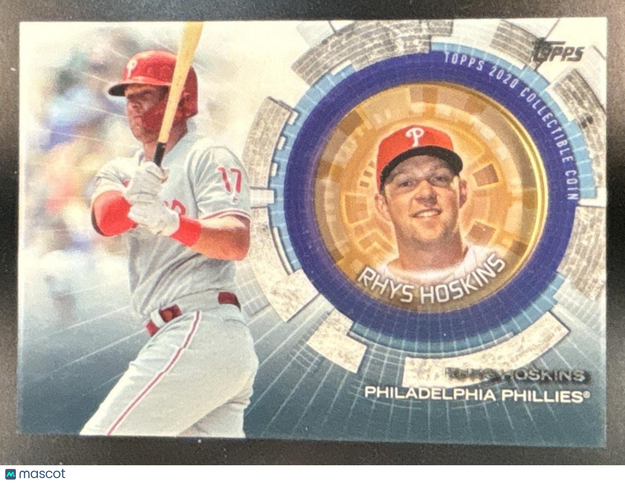 2020 Topps Update Rhys Hoskins Baseball Coin Cards #TBC-RH Philadelphia Phillies - Sports Cards