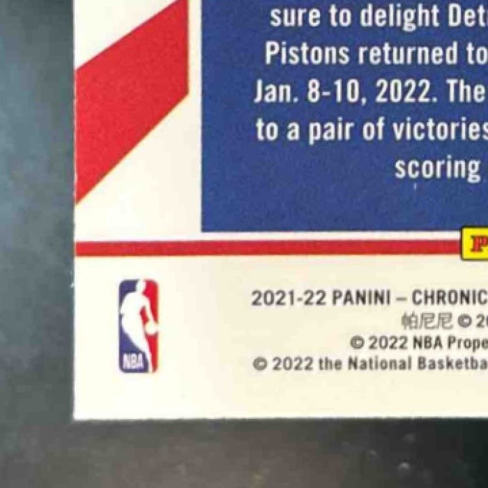 2021-22 Panini Chronicles Cade Cunningham Green #651 RC Detroit Pistons - Sports Cards