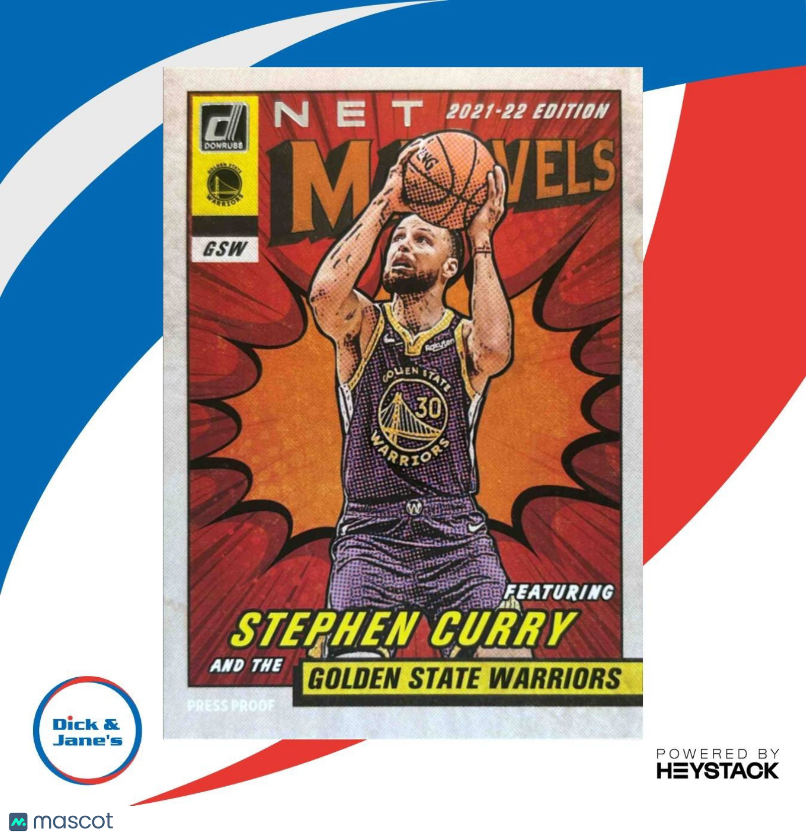 2021-22 Panini Donruss Stephen Curry Net Marvels #7 Golden State Warriors - Sports Cards