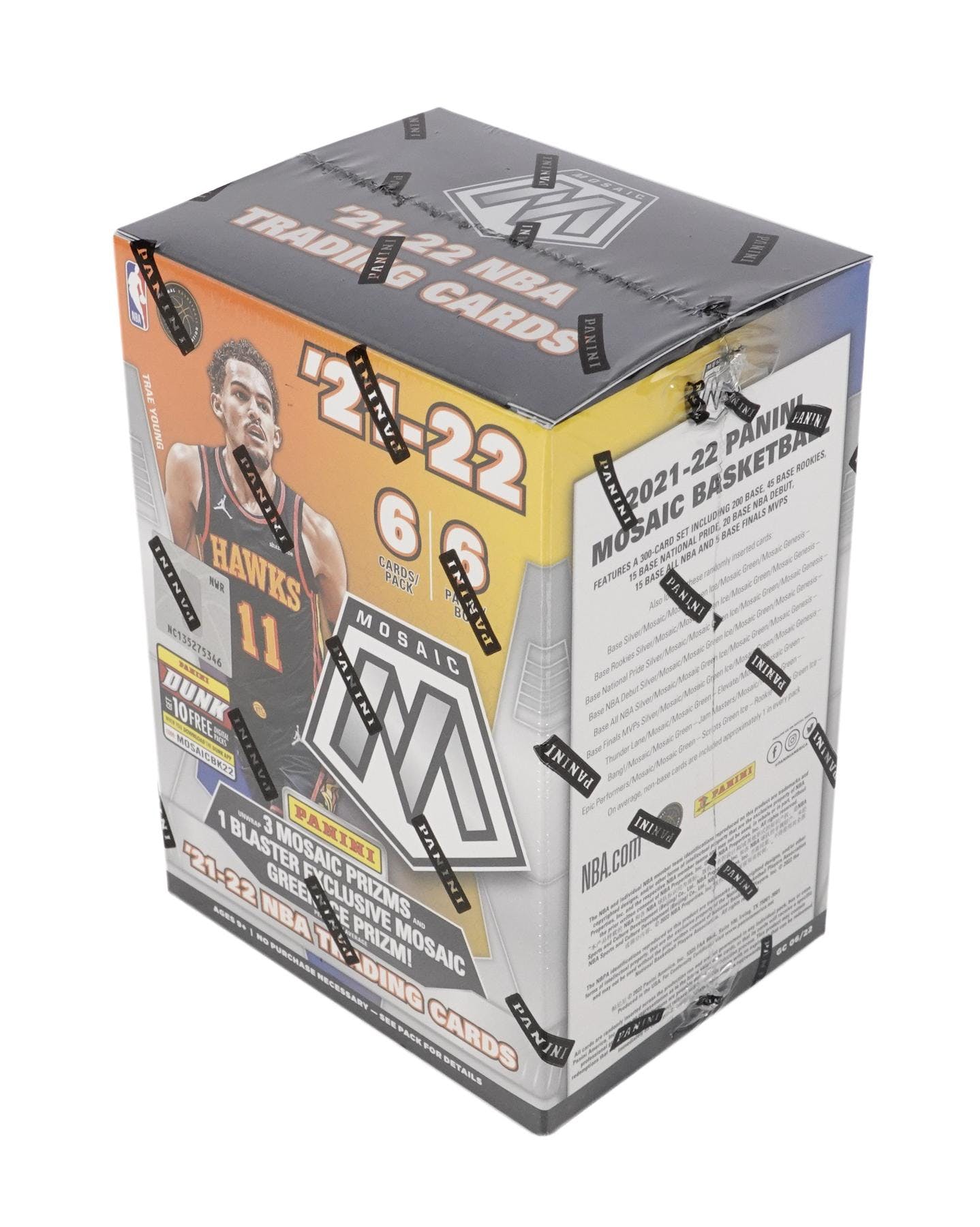 2021/22 Panini Mosaic Basketball 6-Pack Hobby Blaster Box (Green Ice Parallels!) (Fanatics) - NBA Blaster