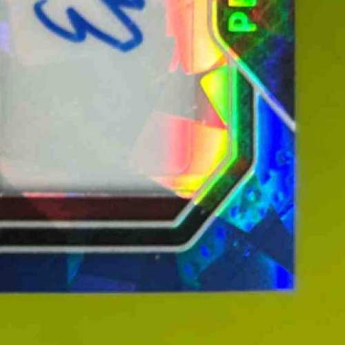2021-22 Prizm Draft Evan Mobley College Penmanship Prizms Blue Ice /25 Auto RC - Sports Cards