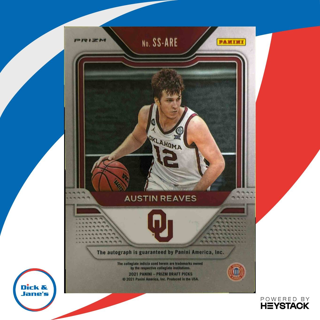 2021-22 Prizm Draft Picks Austin Reaves Sensational Signatures Prizms Hyper Auto - Sports Cards