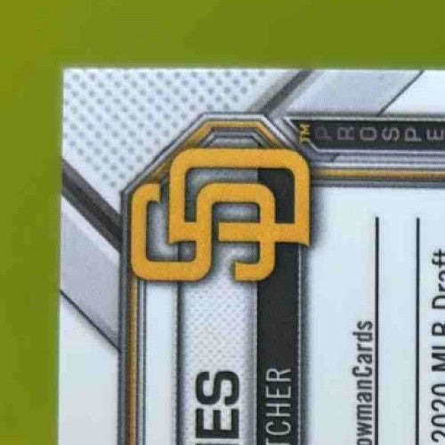 2021 Bowman Chrome Jagger Haynes Auto Refractor /499 Prospect San Diego Padres - Sports Cards