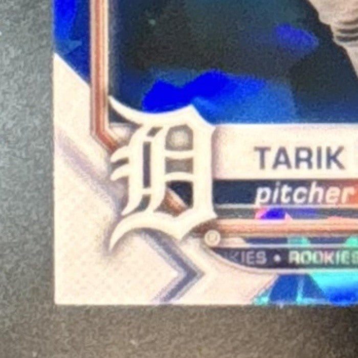 2021 Bowman Chrome Sapphire Tarik Skubal #28 RC Detroit Tigers - Sports Cards