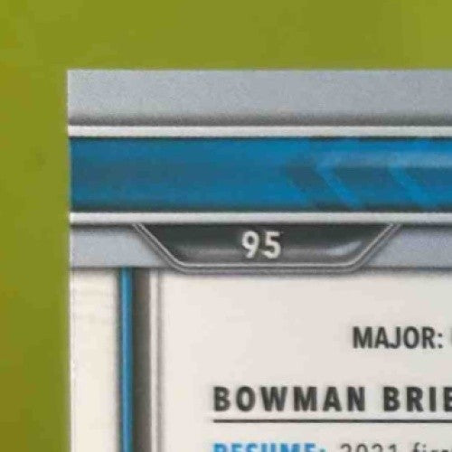 2021 Bowman University Bijan Robinson Chrome Aqua 74/299 #95 Texas Longhorns - Sports Cards