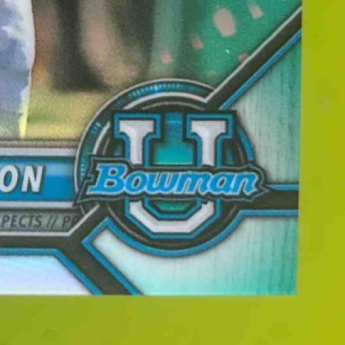 2021 Bowman University Bijan Robinson Chrome Aqua 74/299 #95 Texas Longhorns - Sports Cards