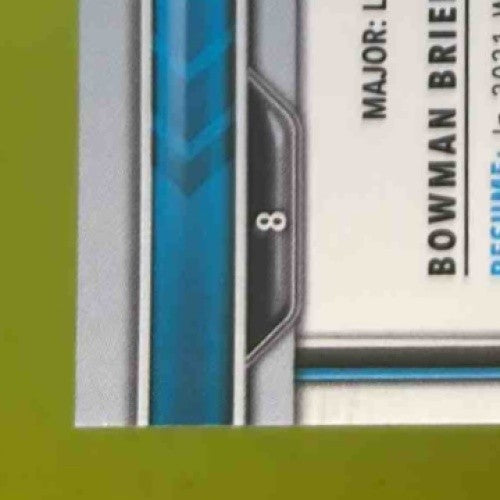 2021 Bowman University Bo NIx Chrome Refractor #8 - Sports Cards