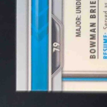 2021 Bowman University J.J. McCarthy Chrome Green Shimmer 43/99 #79 Michigan - Sports Cards