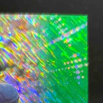 2021 Bowman University J.J. McCarthy Chrome Green Shimmer 43/99 #79 Michigan - Sports Cards