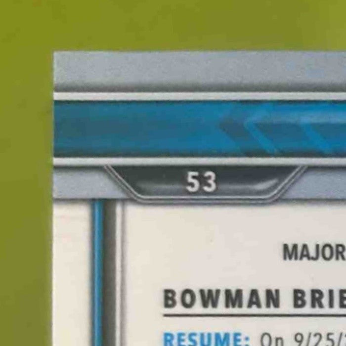 2021 Bowman University Tyler Van Dyke Chrome Red 2/5 #53 Miami Hurricanes - Sports Cards