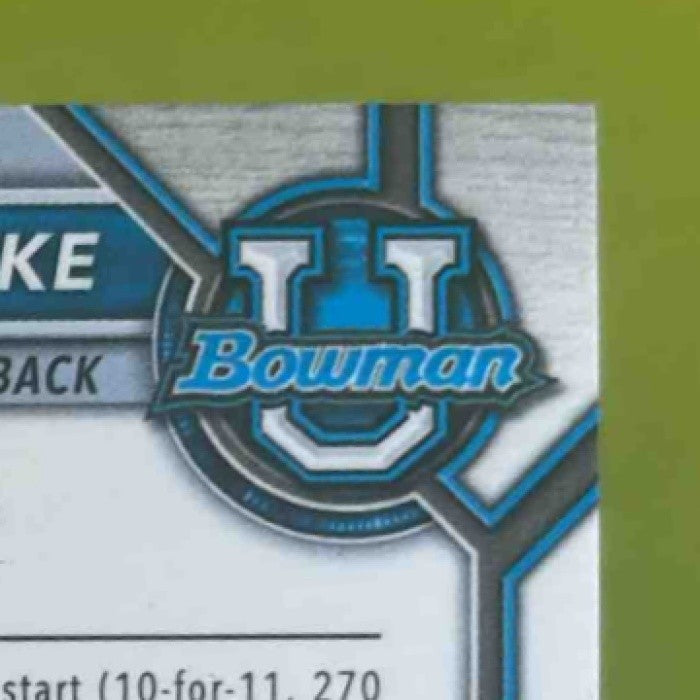 2021 Bowman University Tyler Van Dyke Chrome Red 2/5 #53 Miami Hurricanes - Sports Cards