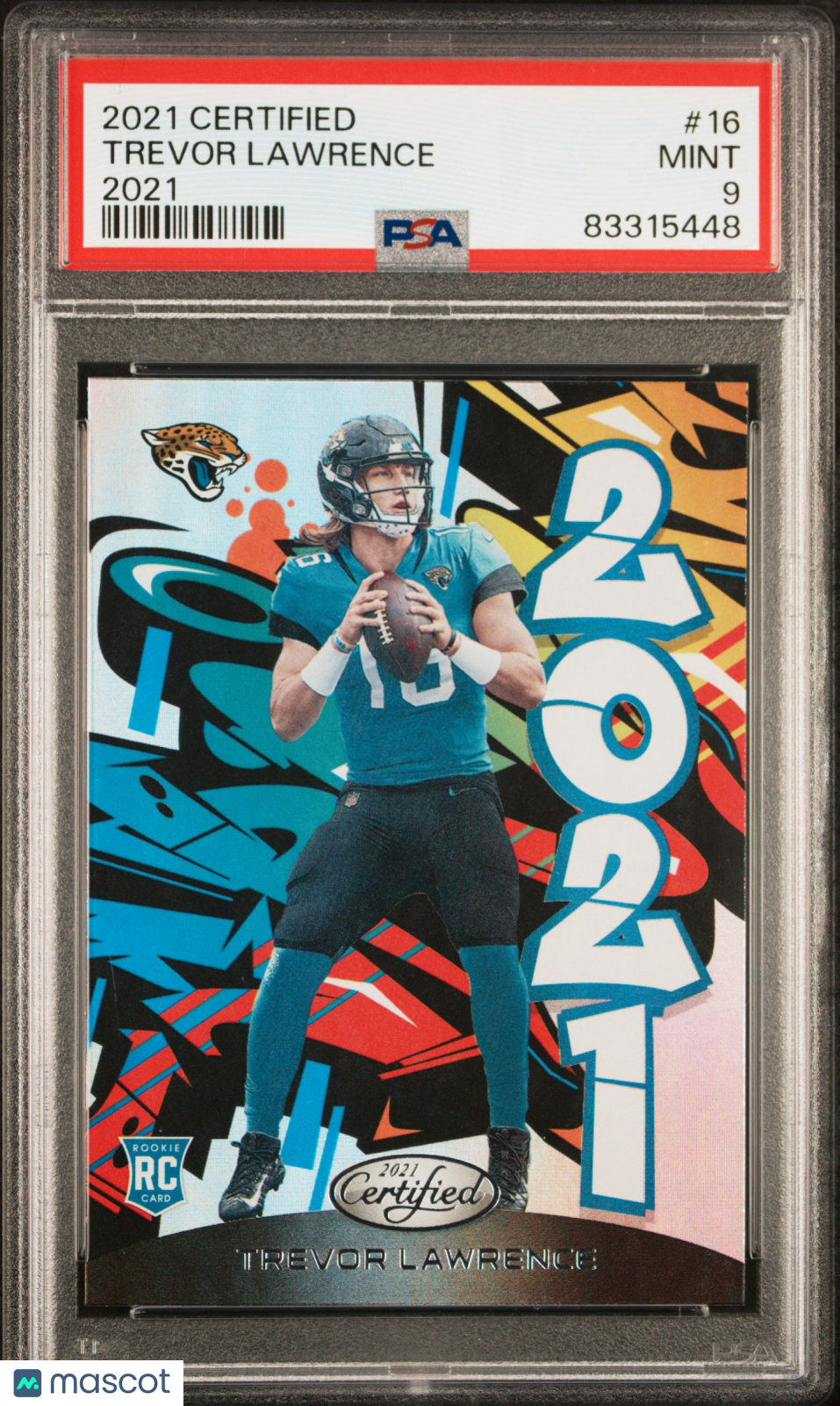 2021 Certified 2021 Trevor Lawrence Rookie #16 PSA 9 MINT Jacksonville Jaguars - Graded Sports Cards