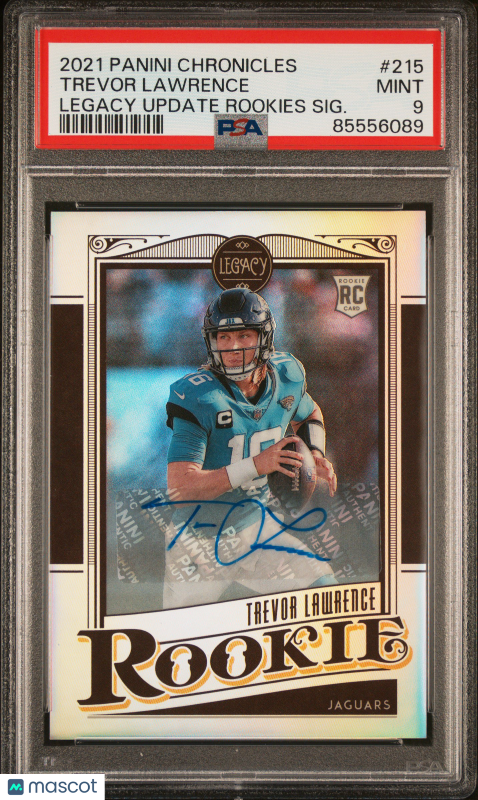 2021 Chronicles Legacy Update Rookie Auto Trevor Lawrence Signature #215 PSA 9 - Graded Sports Cards