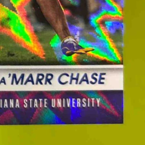 2021 Contenders Draft Picks Ja’Marr Chase Front Row Seats Blue Explosion /39 RC - Sports Cards
