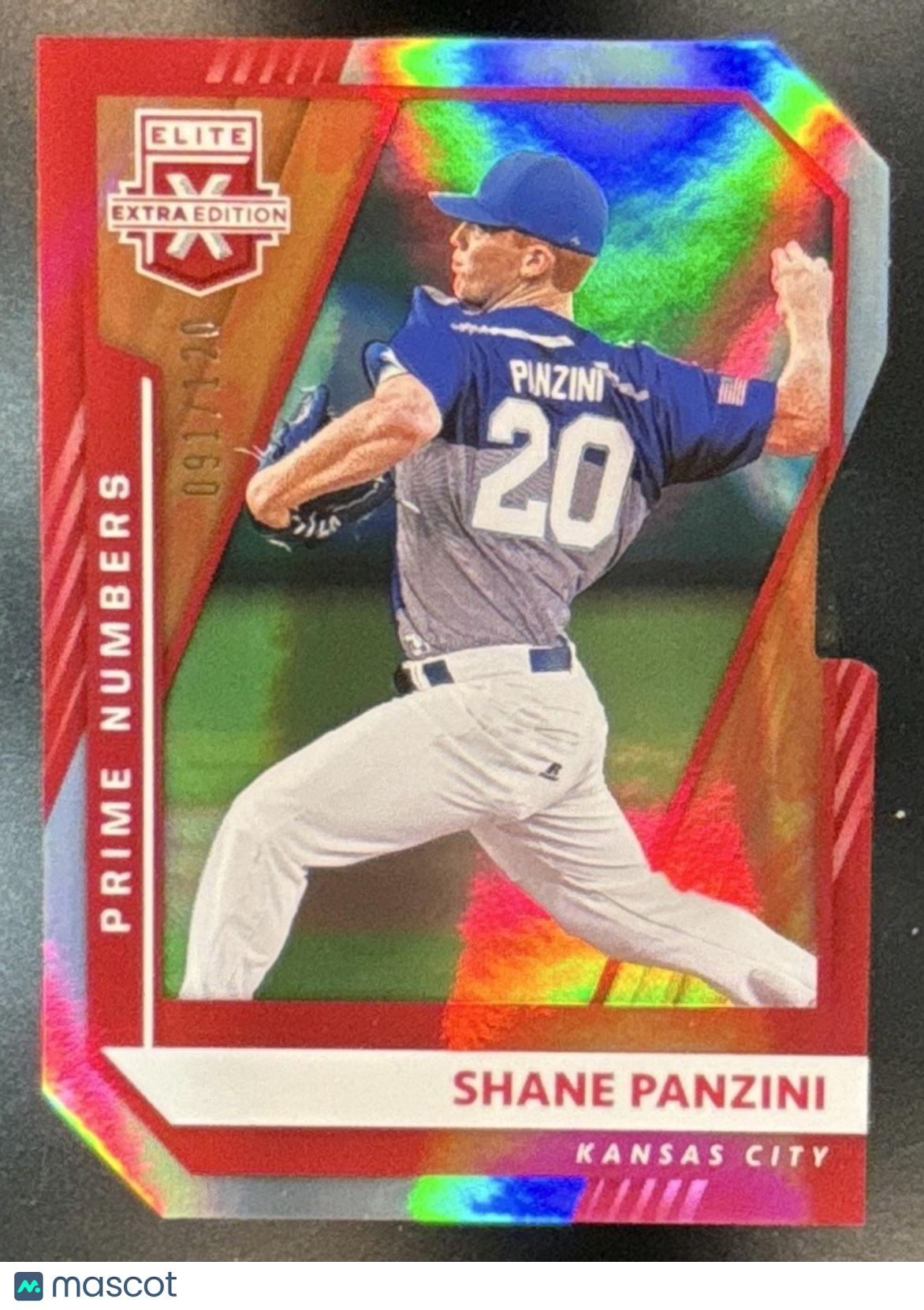 2021 Elite Extra Edition Shane Panzini Prime Numbers A Die Cut /120 #108 Royals - Sports Cards
