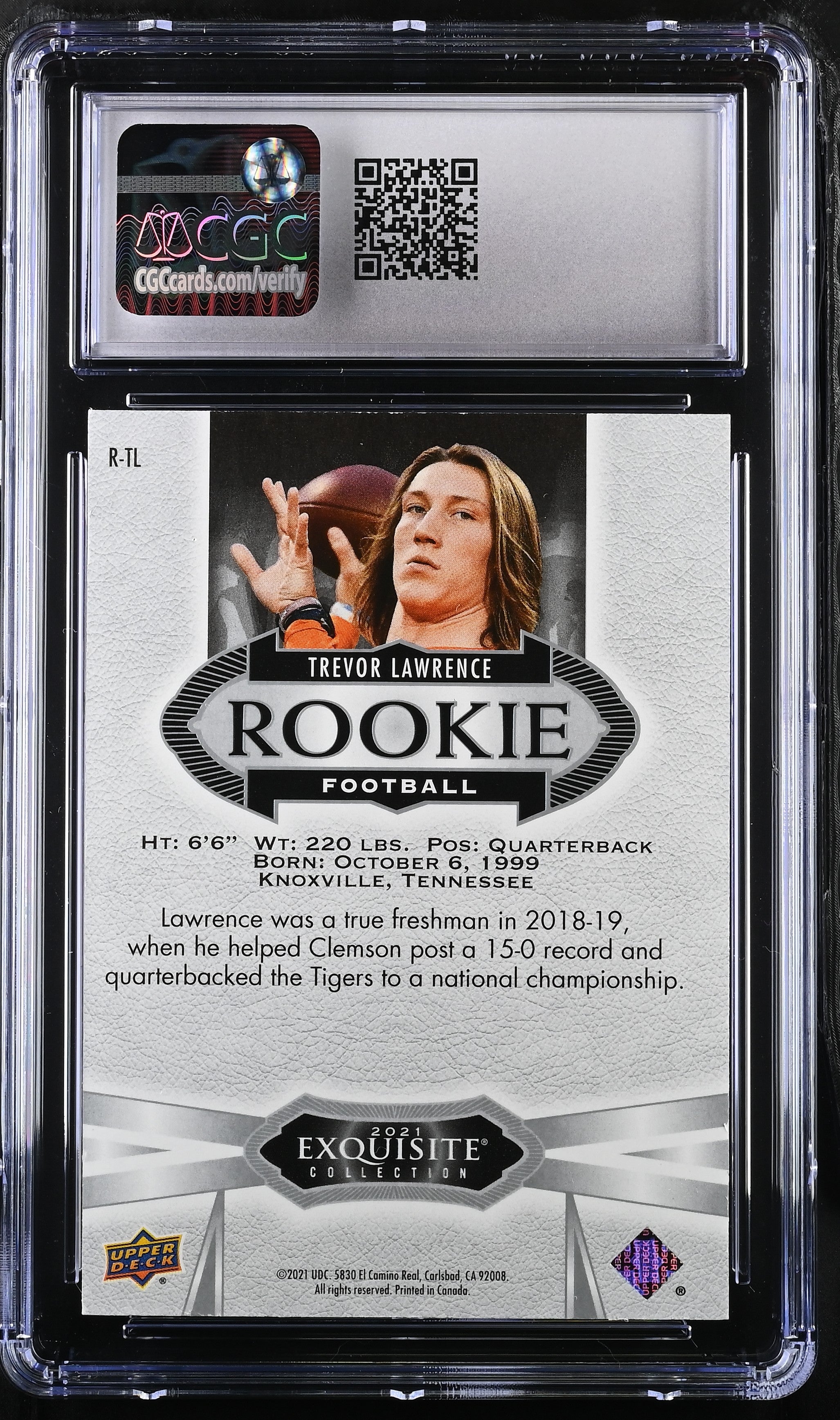 2021 Goodwin Champions Trevor Lawrence 149/149 Exquisite Collection Rookie CGC 8 - Graded Non-Sports Cards