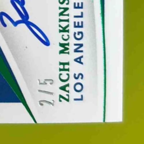 2021 Immaculate Collection Zach McKinstry Green /5 #149 MEM Auto RC Dodgers - Sports Cards