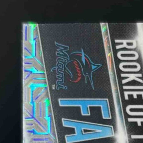 2021 Jazz Chisholm Rookie of the Year Favorites Mega Box Mojo Refractor Marlins - Sports Cards
