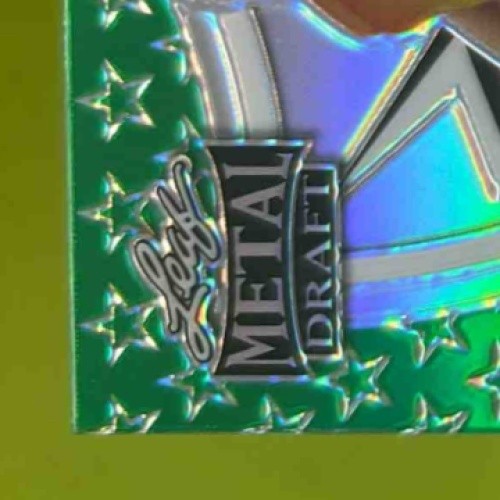 2021 Leaf Metal Draft Trevor Lawrence Armed & Dangerous Auto Green /10 RC Tigers - Sports Cards