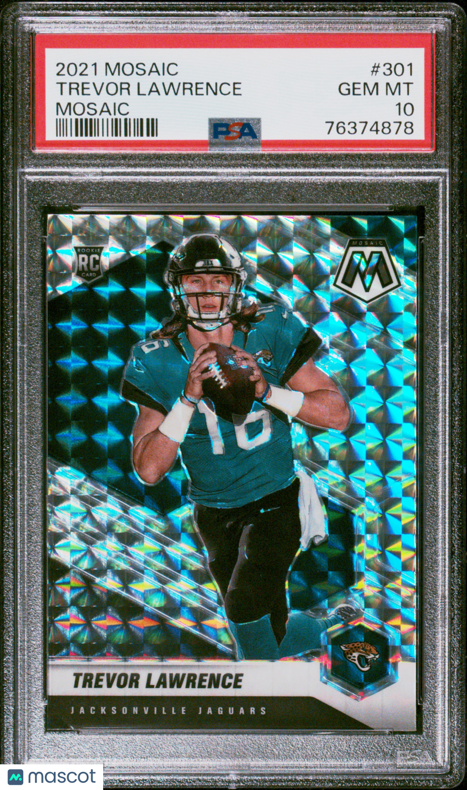 2021 Mosaic Trevor Lawrence Rookie #301 PSA 10 GEM MINT Jacksonville Jaguars - Graded Sports Cards