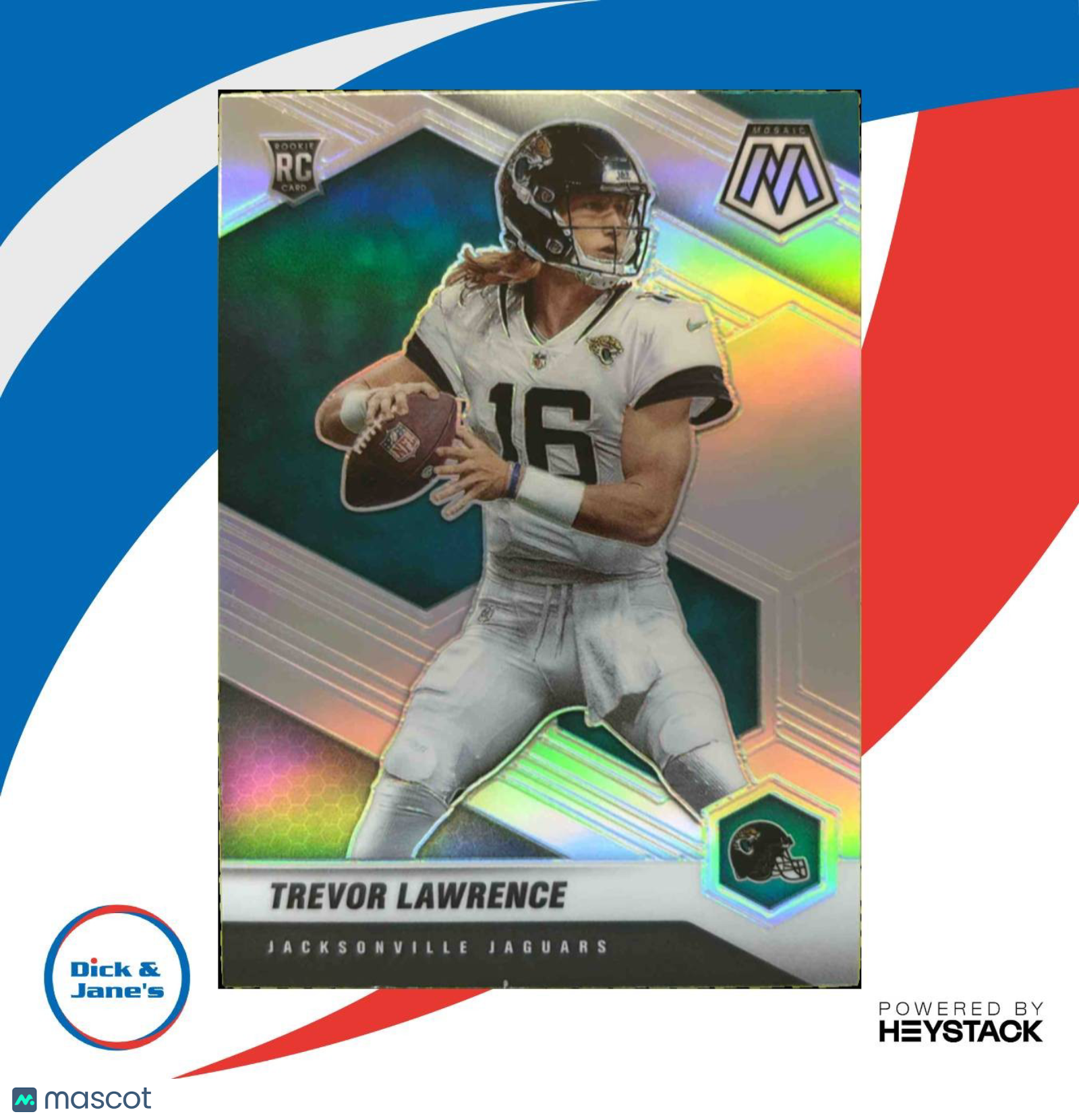 2021 Mosaic Trevor Lawrence Rookie Variations Silver RC Jacksonville Jaguars - Sports Cards