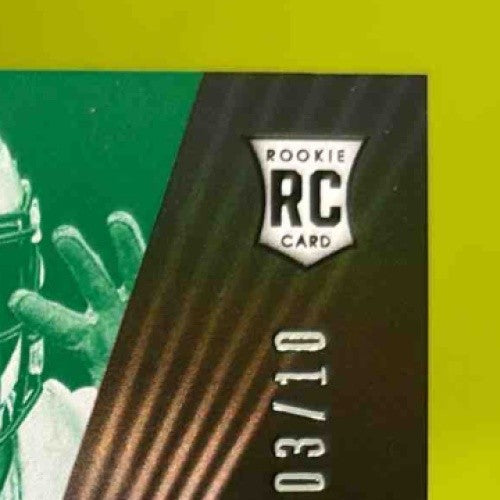 2021 Panini Black Tommy Tremble Emerald 3/10 #198 Carolina Panthers Rookie Auto - Sports Cards