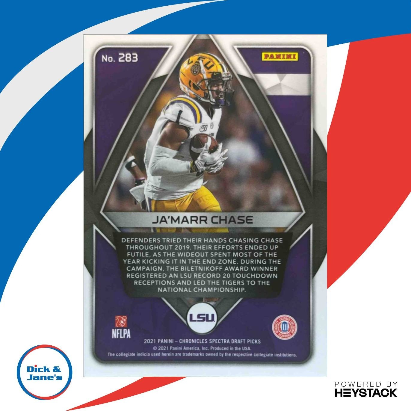 2021 Panini Chronicles Draft Picks Ja’Marr Chase #283 RC LSU Tigers - Sports Cards