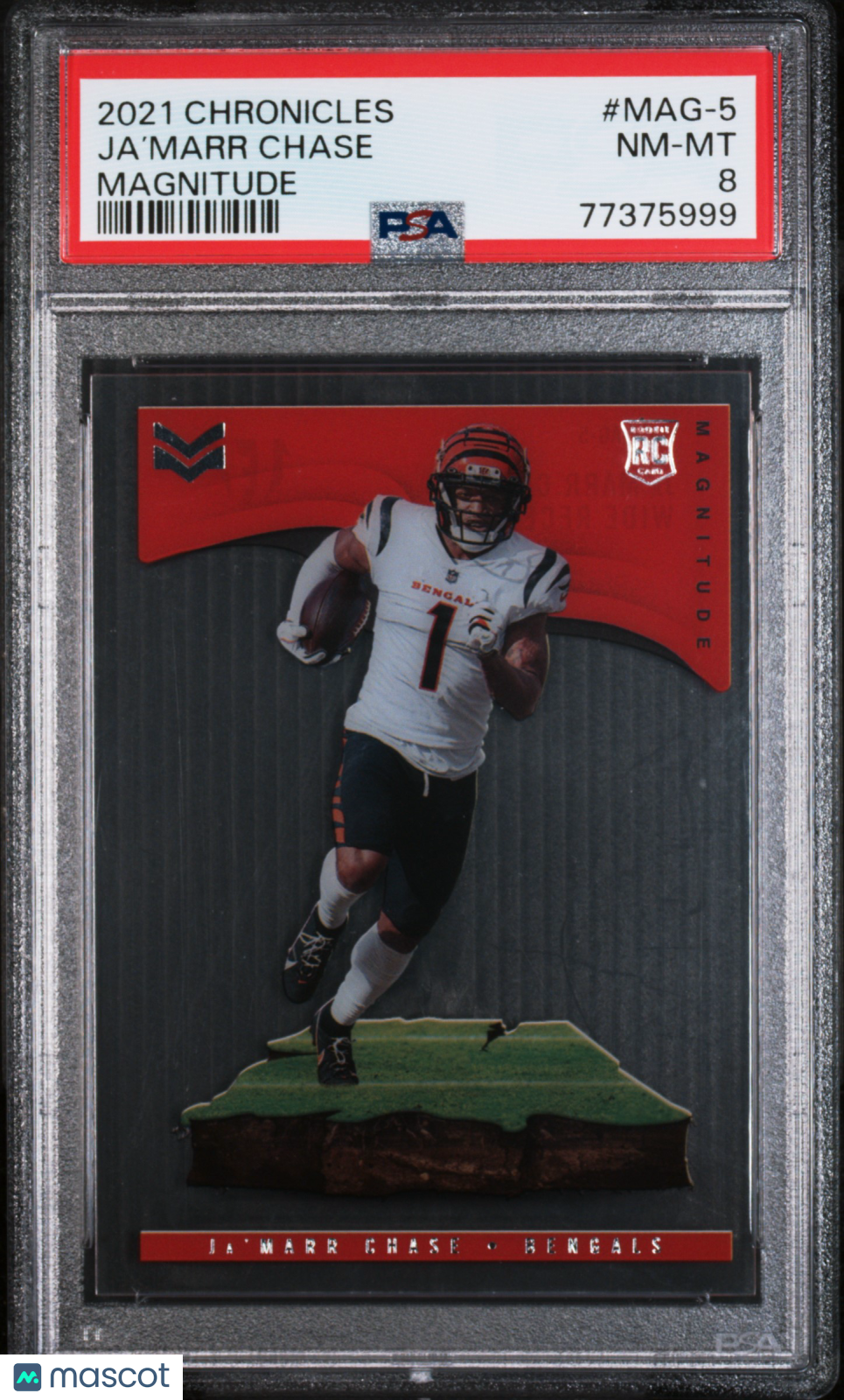 2021 Panini Chronicles Magnitude Ja’Marr Chase #MAG-5 PSA 8 - Graded Sports Cards