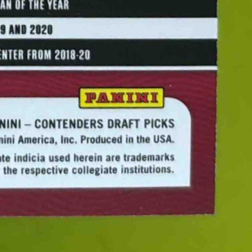 2021 Panini Contenders Draft Picks Creed Humphrey #238 RC Auto Oklahoma Sooners - Sports Cards