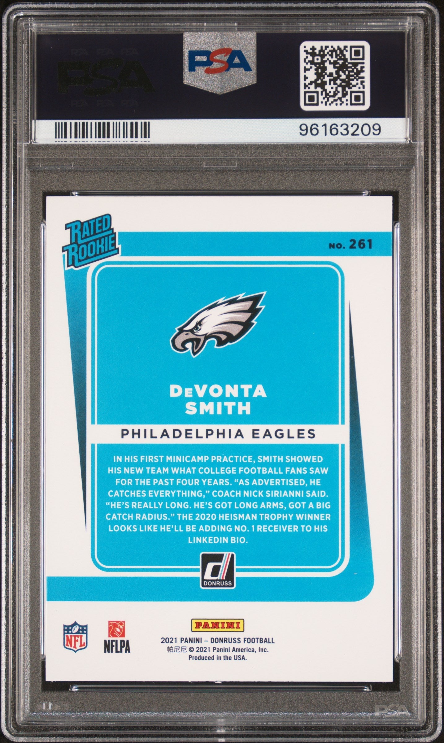2021 Panini Donruss Devonta Smith #261 PSA 10 - Graded Sports Cards