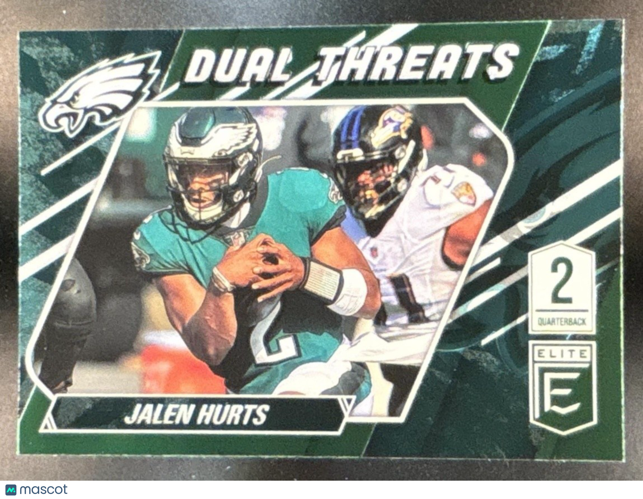 2021 Panini Donruss Elite Jalen Hurts Dual Threats Green Philadelphia Eagles - Sports Cards