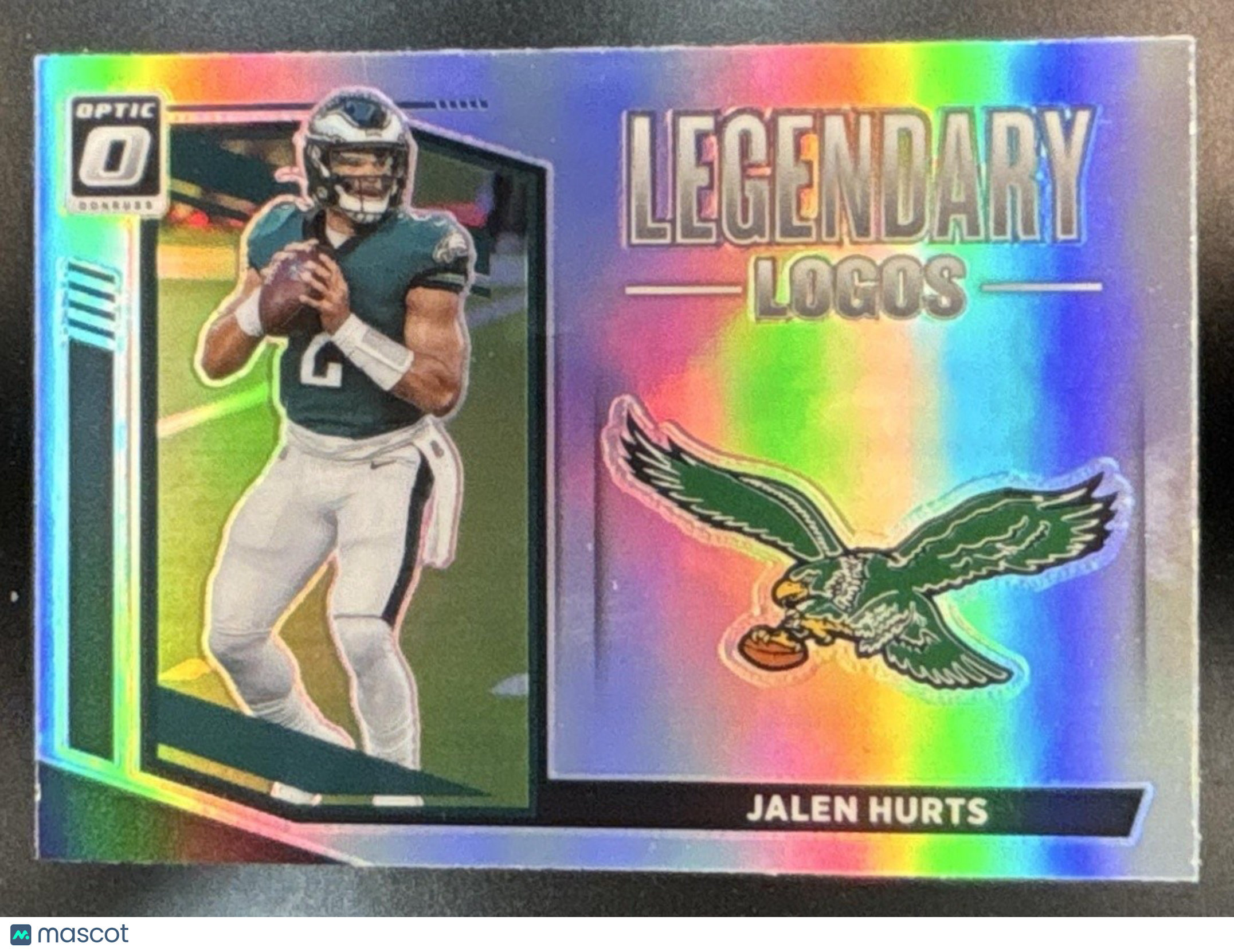 2021 Panini Donruss Optic Jalen Hurts Legendary Logos #LL-16 Philadelphia Eagles - Sports Cards