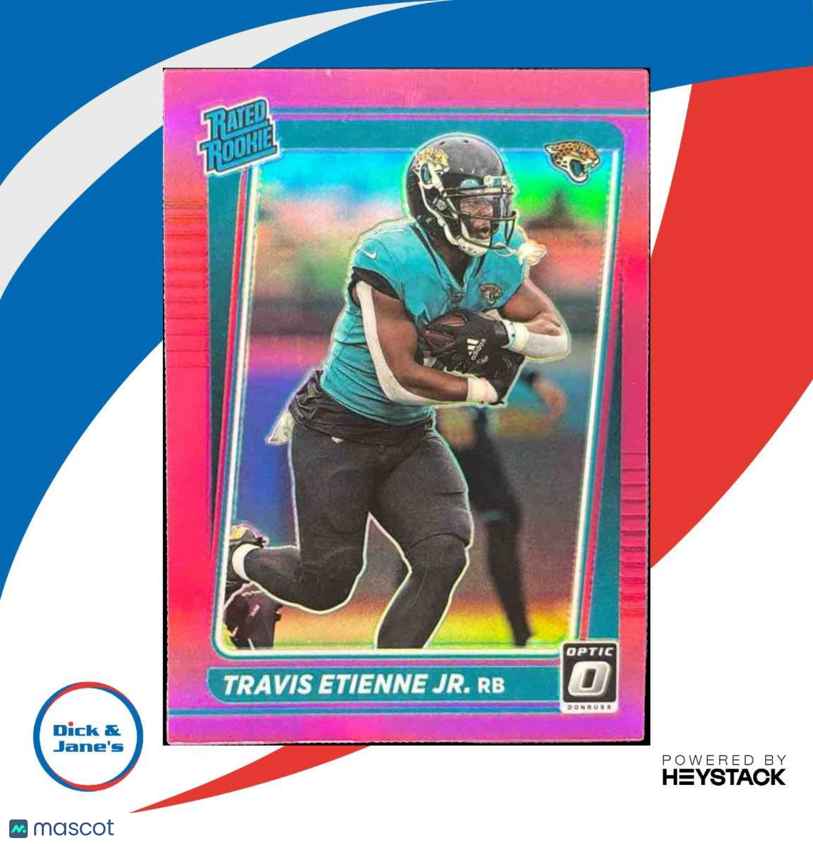 2021 Panini Donruss Optic Travis Etienne Jr. Pink #214 RC Jacksonville Jaguars - Sports Cards