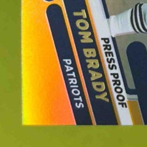 2021 Panini Donruss Tom Brady Press Proof Premium Gold Holo New England Patriots - Sports Cards