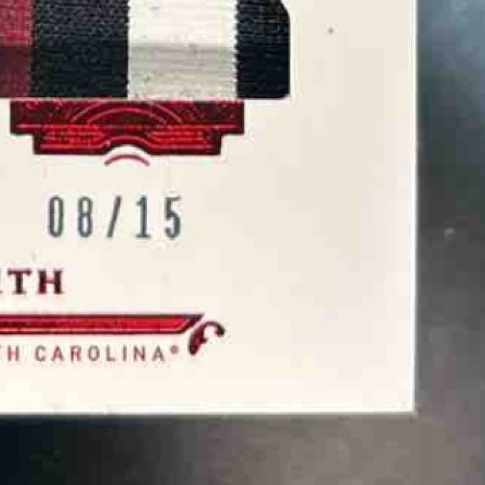 2021 Panini Flawless Collegiate Shi Smith Dual Patch Ruby /15 MEM RC Gamecocks - Sports Cards