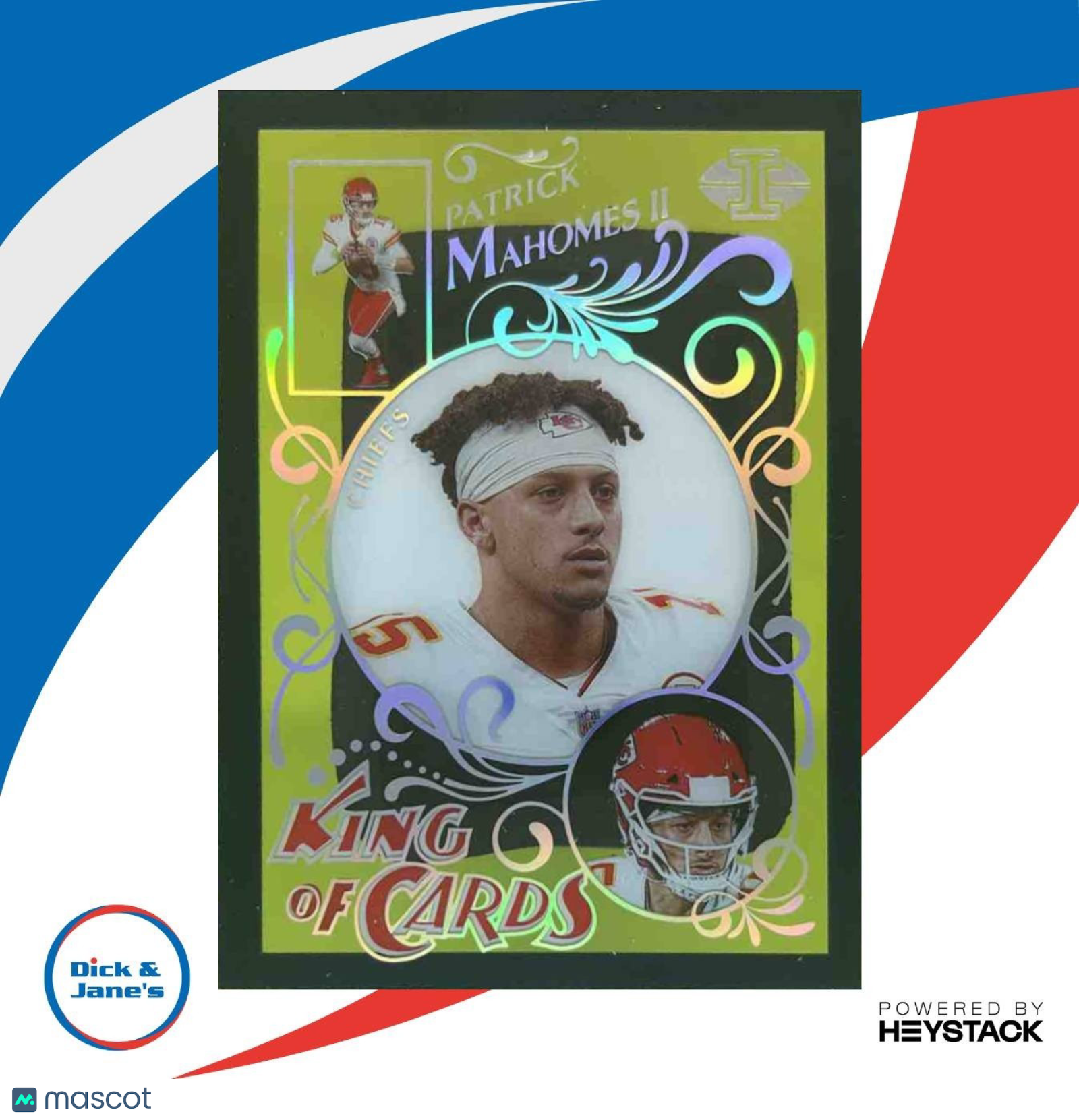 2021 Panini Illusions Patrick Mahomes II King of Cards Sapphire #KC-1 Chiefs - Sports Cards