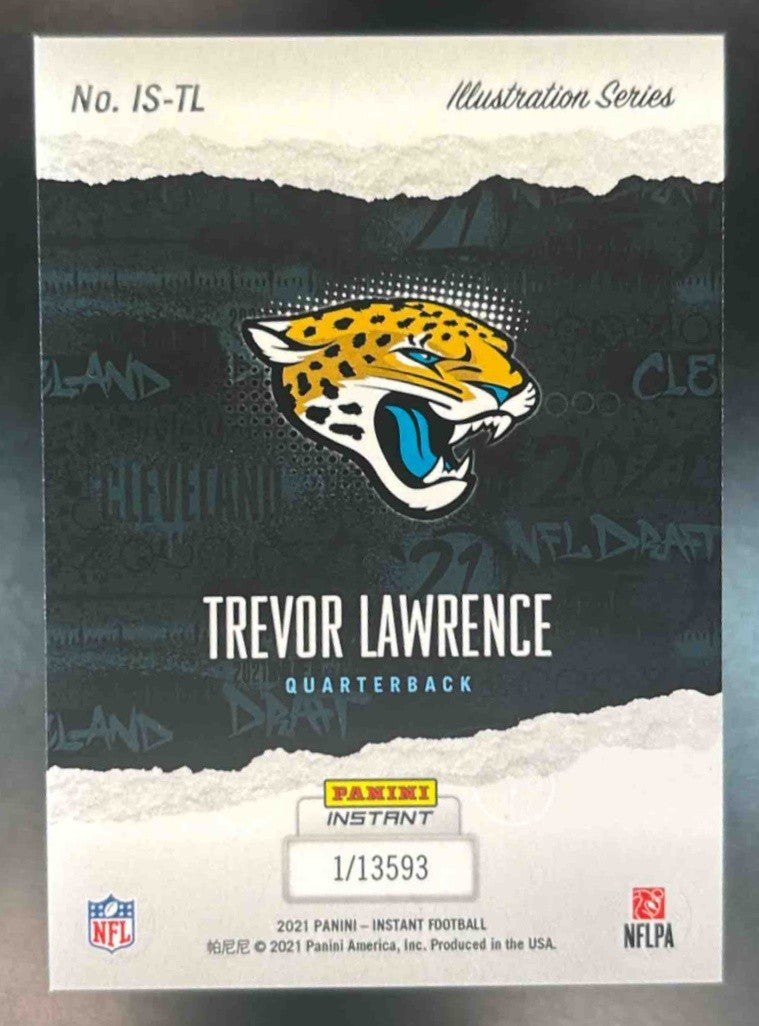 2021 Panini Instant Illustration Series Trevor Lawrence RC Jacksonville Jaguars - Sports Cards