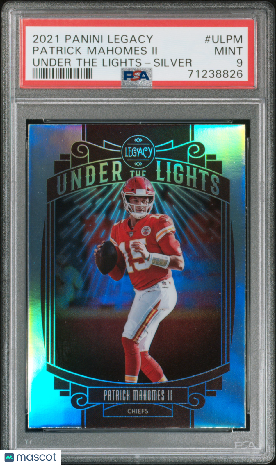 2021 Panini Legacy Under The Lights Patrick Mahomes II Silver #ULPM PSA 9 MINT - Graded Sports Cards