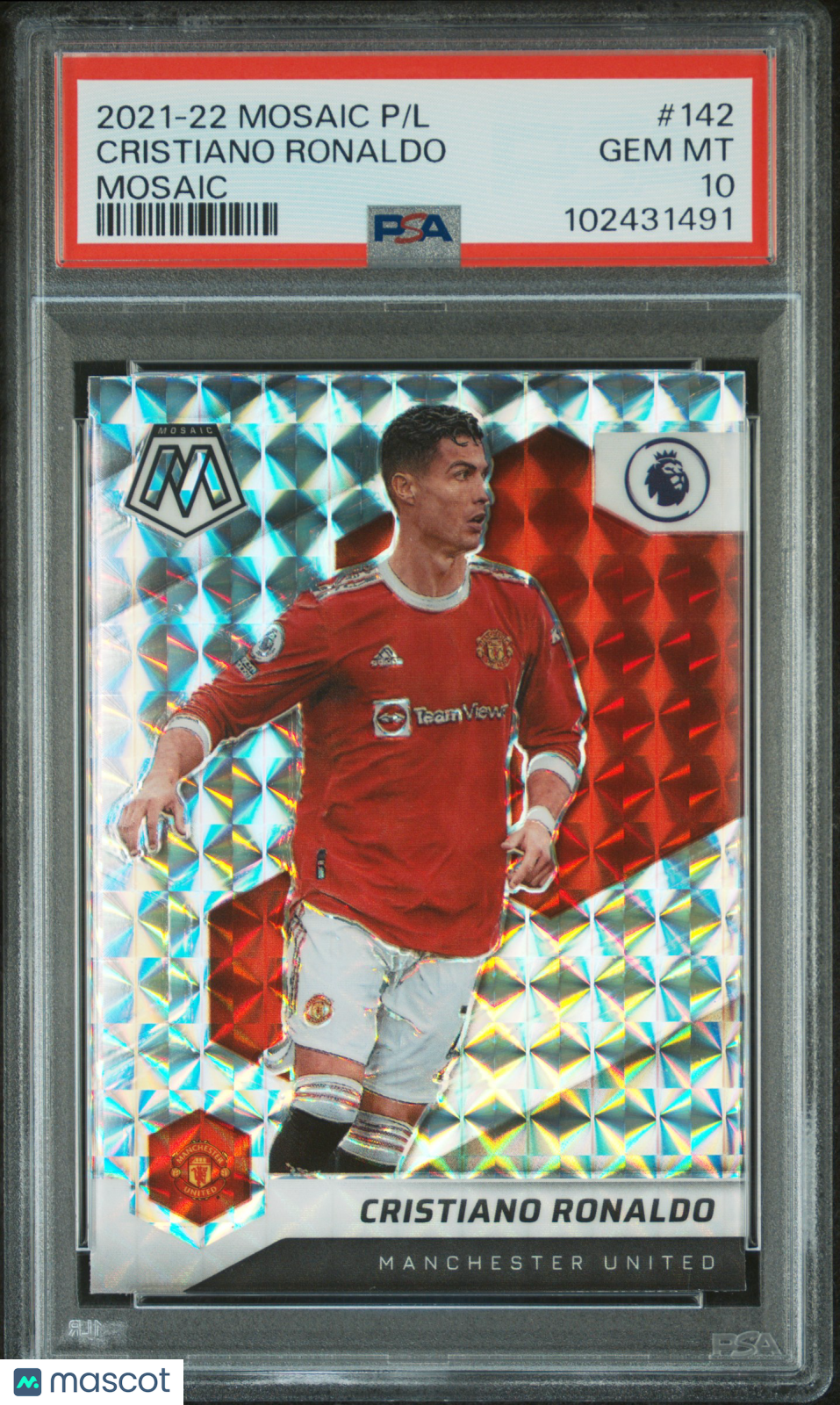 2021 Panini Mosaic Premier League Cristiano Ronaldo #142 PSA 10 GEM MINT - Graded Sports Cards