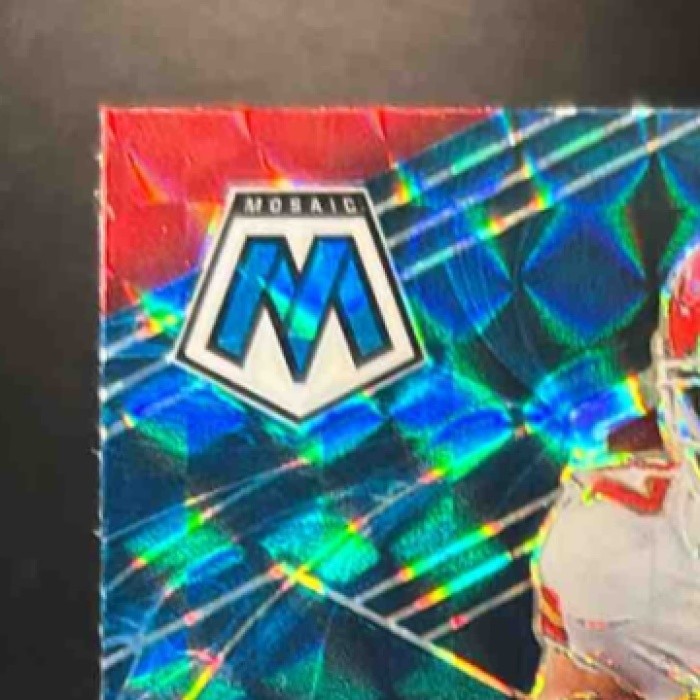 2021 Panini Mosaic Travis Kelce Prizm Genesis #240 Kansas City Chiefs - Sports Cards