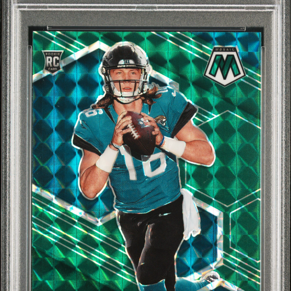 2021 Panini Mosaic Trevor Lawrence Green #301 PSA 10