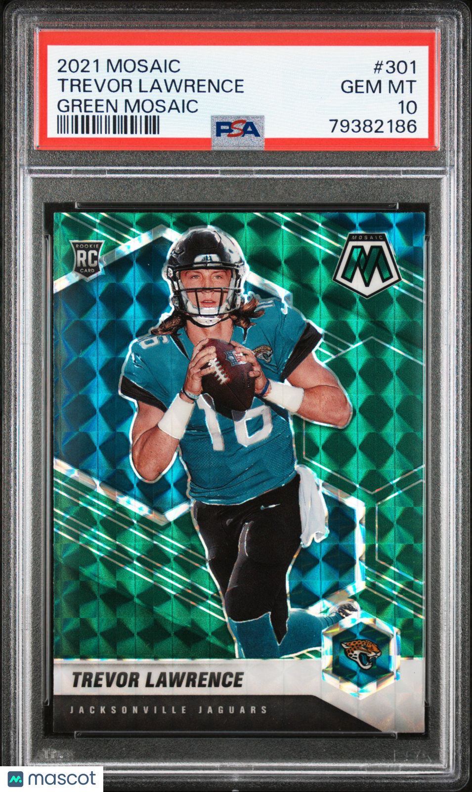 2021 Panini Mosaic Trevor Lawrence Green Rookie #301 PSA 10 Jacksonville Jaguars - Graded Sports Cards